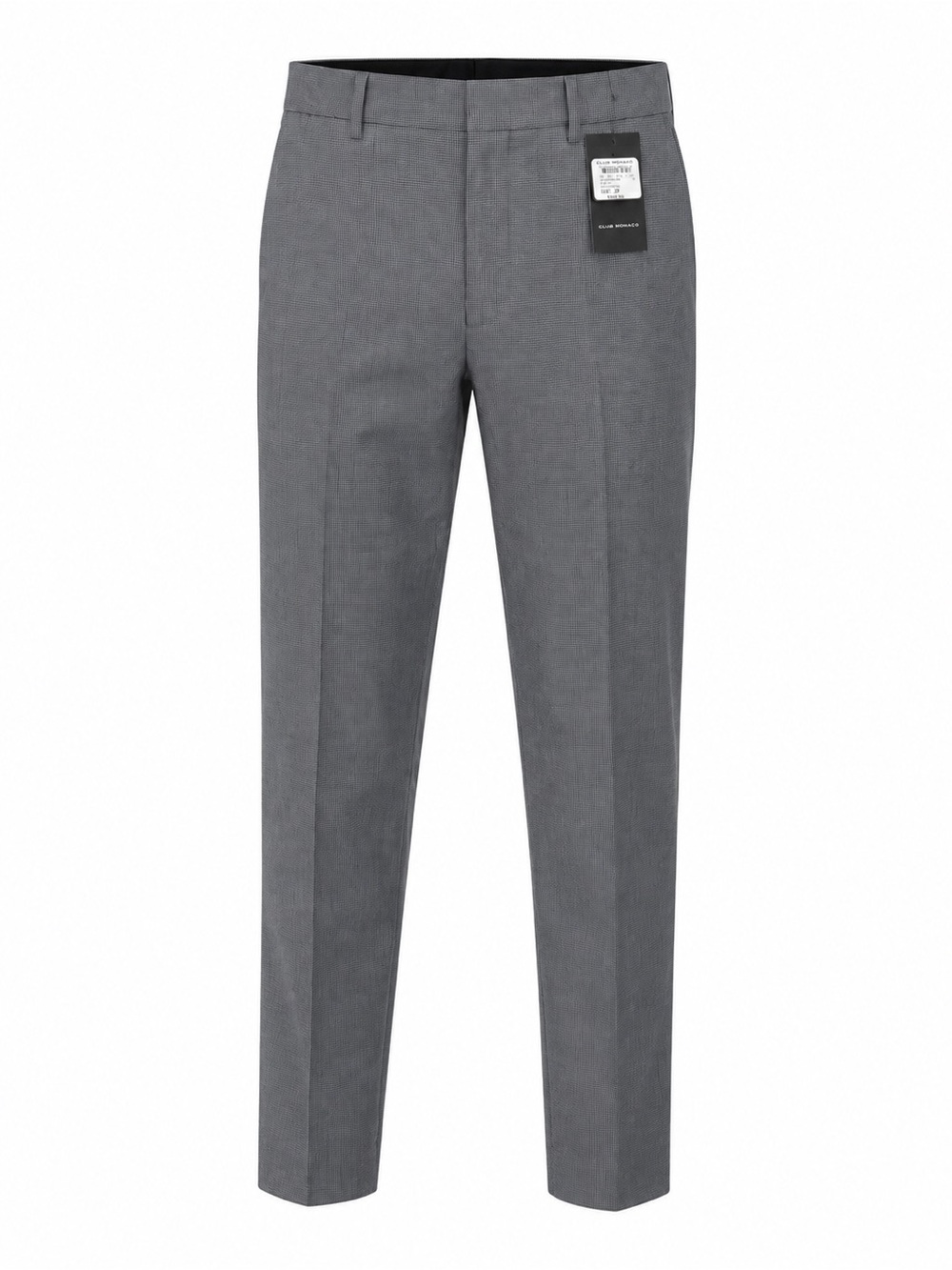 Club Monaco Navy Micro-Check Slim Fit Pants